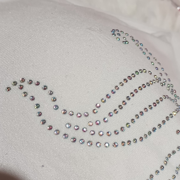 Juicy Couture Rhinestone Crop Top Bralette Small - Picture 4 of 7